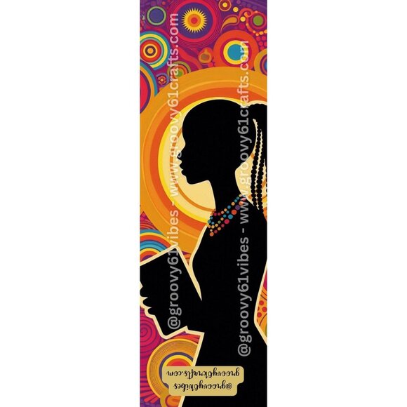 Groovy Reader Bookmark – Vintage Silhouettes for Women Who Love to Read (1-4) - Picture 4 of 5